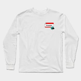 Among Us Impostor Sticker Long Sleeve T-Shirt